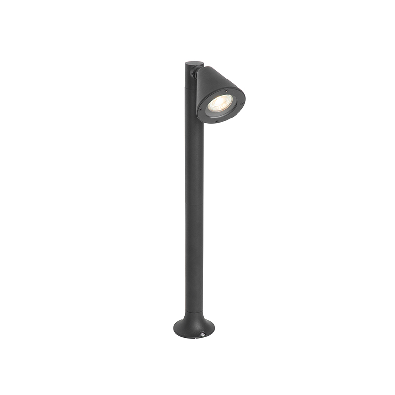 QAZQA Nowoczesny słupek zewnętrzny czarny 60 cm IP44 - Ciara