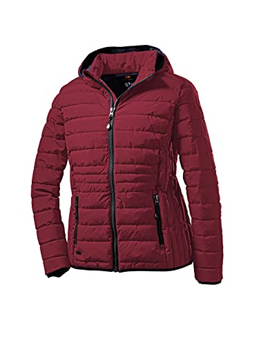 STOY STOY Damska kurtka Wmn Quilted Jckt B o wyglądzie puchu z odpinanym kapturem czerwony czerwony (Deep Red) 52 Große Größen Tall 36012-000