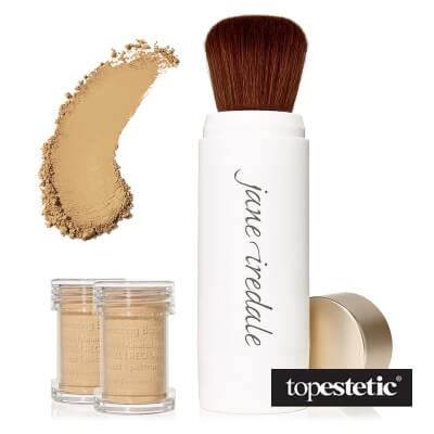 Jane Iredale Amazing Base Brush Sypki puder mineralny z pędzlem (kolor Golden Glow) 5 g