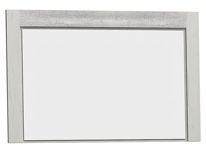 Lustro ścienne w ramie kraft biały Z9-G07