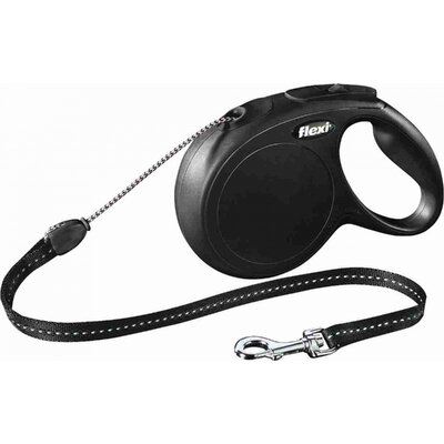 Flexi New Classic Smycz Linka M 8M Czarna [Fl-2825]