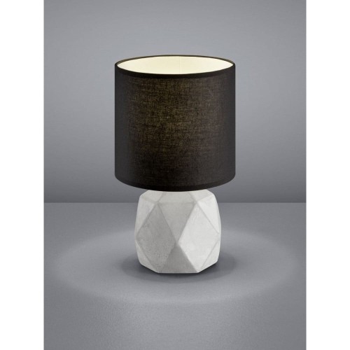 Trio RL Pike R50831002 lampka stołowa biurkowa 1x40W E14 betonowy / czarny