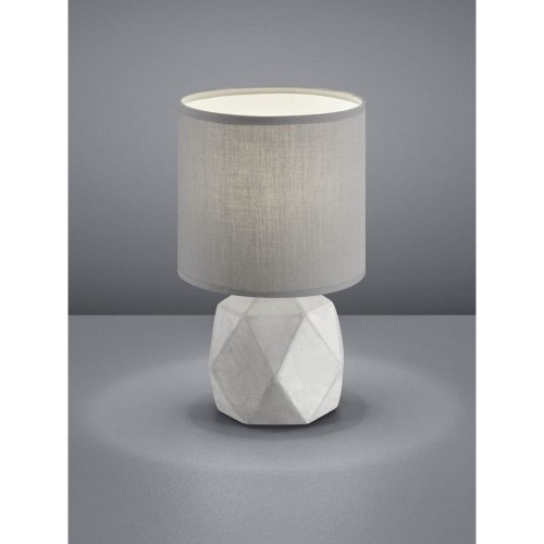 Trio RL Pike R50831087 lampka stołowa biurkowa 1x40W E14 betonowy szary