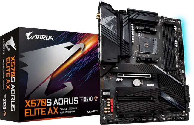 Gigabyte Płyta główna X570S AORUS ELITE AX AM4 4DDR4 HDMI M.2 ATX X570S AORUS ELITE AX