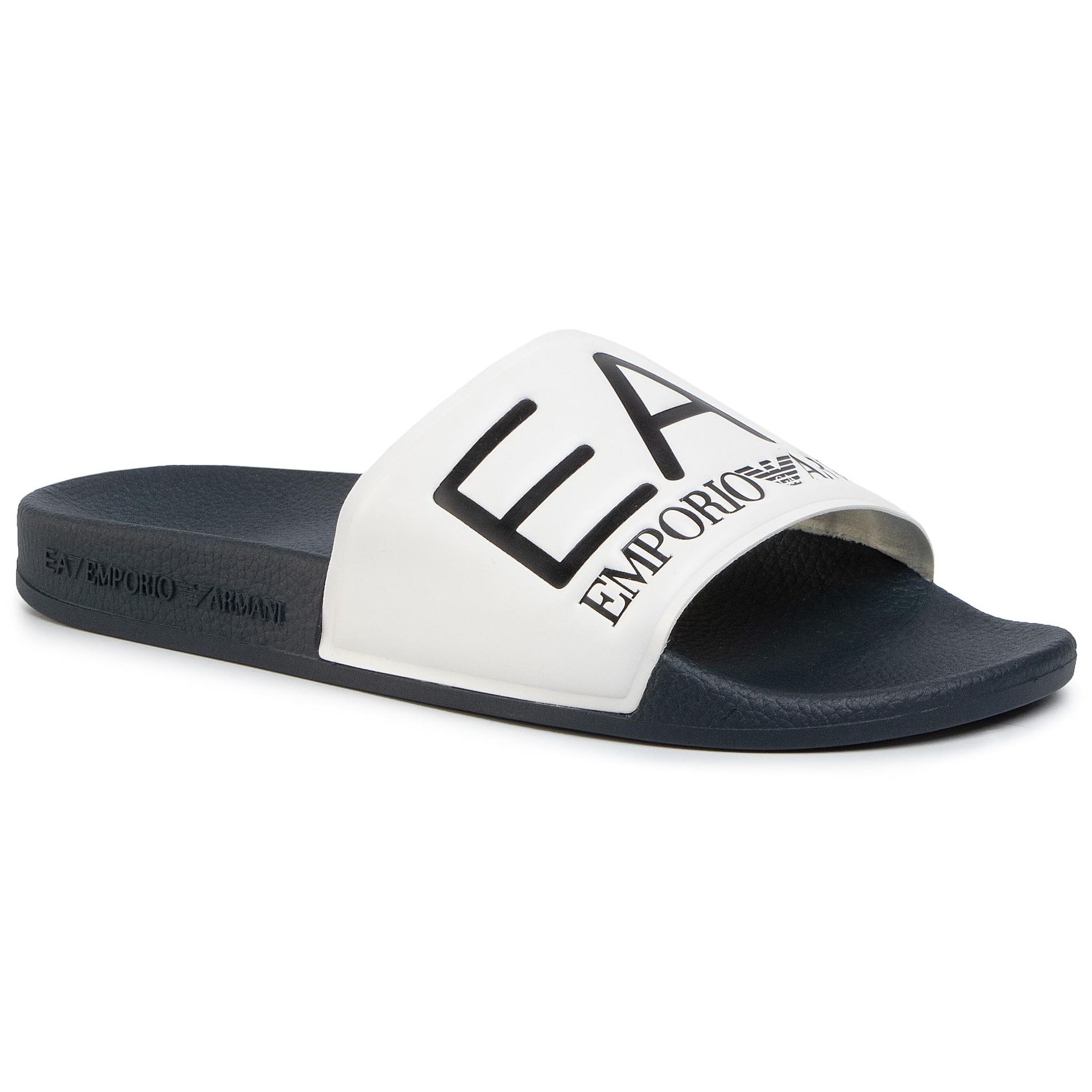 Klapki EA7 EMPORIO ARMANI - XCP001 XCC22 B139 White/Navy