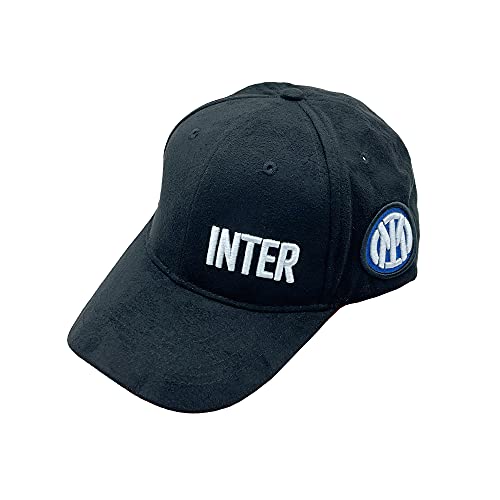 Inter Inter Unisex Cappellino Da Baseball Con Visiera Nuovo Logo, poliester, Nero, Taglia Unica Regolabile czapka bejsbolowa z daszkiem, czarna, rozmiar uniwersalny IN2122/CA/CNER