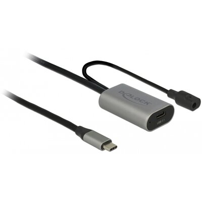 Delock Przedłużacz Usb-c M/f 3.1 5M Czarny