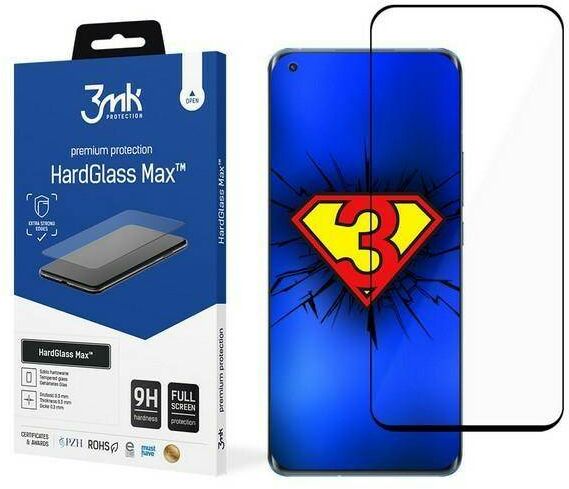 3MK HardGlass Max Xiaomi Mi 11 5G czarny/black, FullScreen Glass