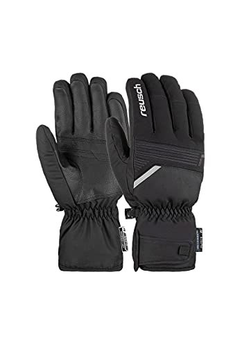 Reusch Unisex rękawiczki z palcami Bradley R-TEX® XT w eleganckim wzornictwie 7701 czarno-białe, 9,5