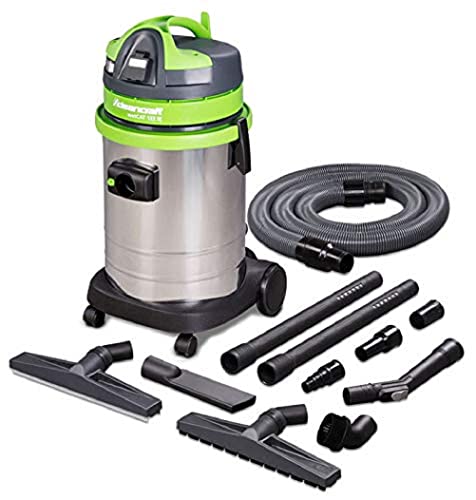 Cleancraft Odkurzacz do pracy na mokro i na sucho wetCAT 133 IE, ergonomiczny, zintegrowane gniazdko, bogate akcesoria, 7001135