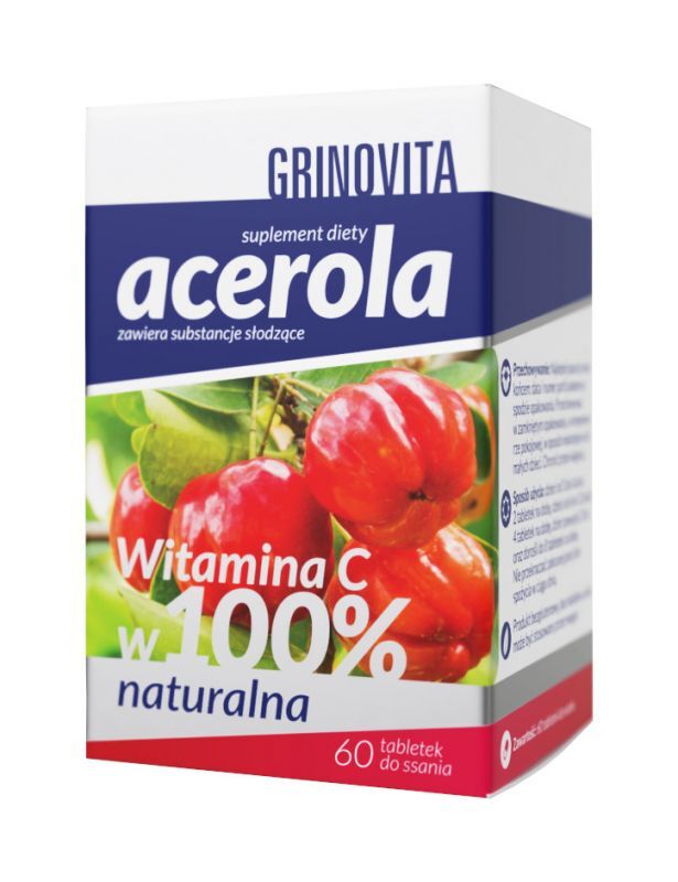 Natur Produkt PHARMA SP Z O.O Grinovita Acerola 60 tabletek do ssania