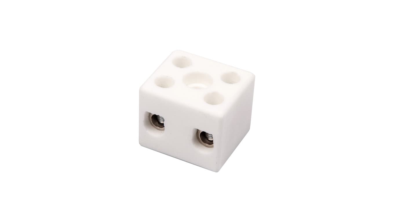 Simet Przedsiębiorstwo S.A. Złączka gwintowa porcelanowa 10mm2 2-tory biała CPO-15A-2P 80722516 /20szt./