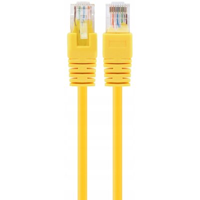 Gembird patch cord RJ45 (osłonka zalewana, kat. 5e, UTP, 1m, zółty) PP12-1M/Y