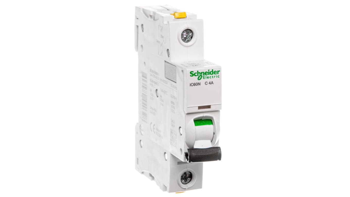 Schneider Electric Wyłącznik nadprądowy jednobiegunowy C 4A iC60N A9F04104