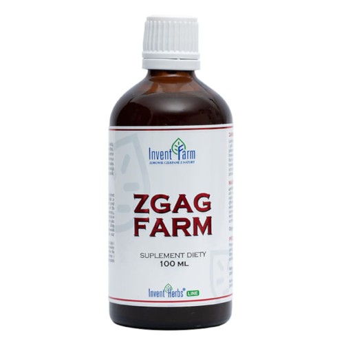 INVENT FARM Zgag farm 100ml Invent Farm lukrecja gładka imbir lekarski koper włoski rozmaryn lekarski arcydzięgiel litworu