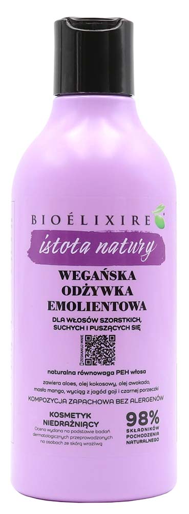 Bioelixire Istota Natury wegańska odżywka emolientowa 400ml