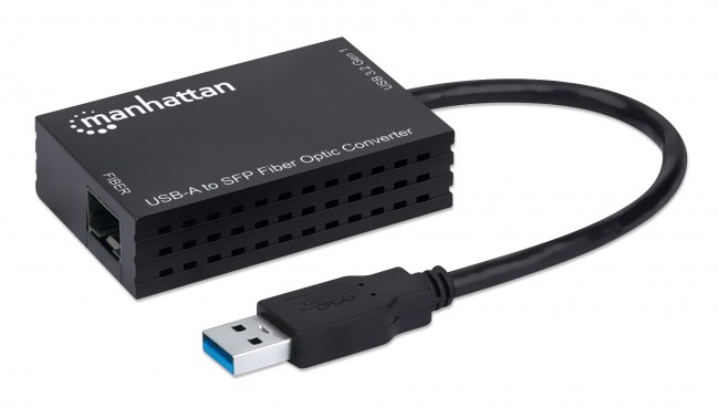 Manhattan 152297 Konwerter USB-A 3.2 Gen1 na slot SFP dla modułu optycznego