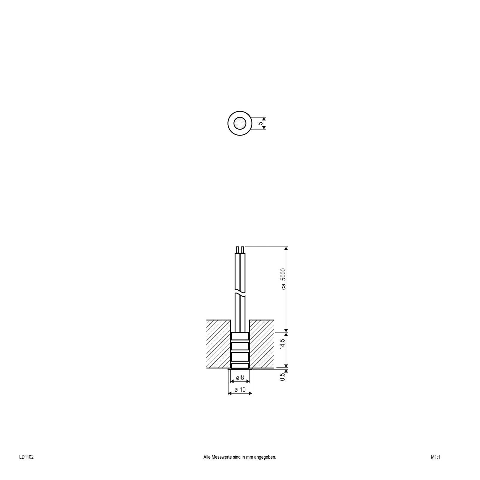 EVN EVN LD1102 oprawa wpuszczana 12V IP68 1cm 0,1W