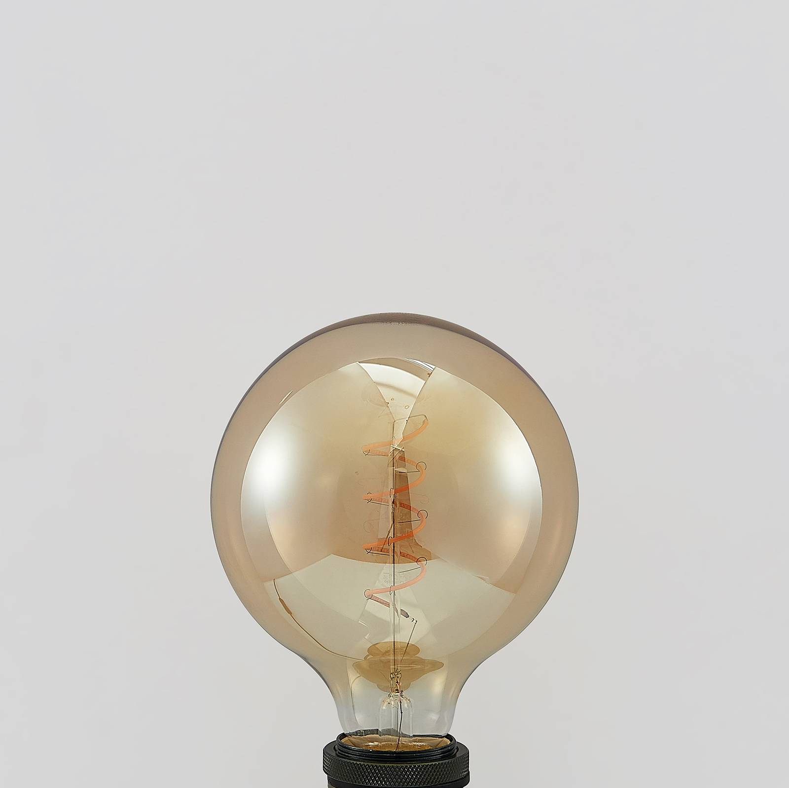 LUCANDE Lucande żarówka LED E27 G125 4W 2 200 K amber