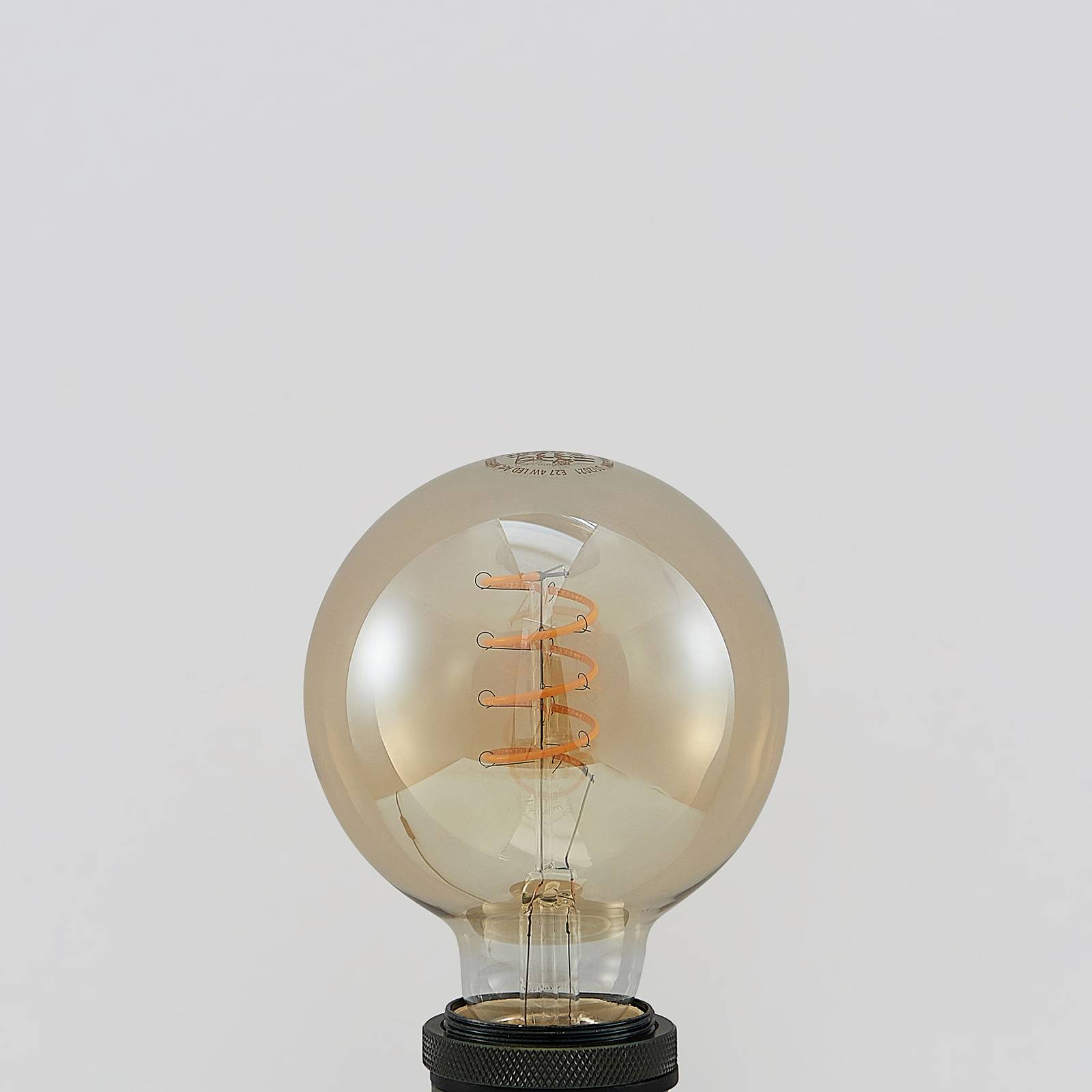 LUCANDE Lucande żarówka LED E27 G95 4W 2 200 K amber