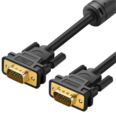 Ugreen Kabel VGA UGREEN VG101, FullHD, 3m (czarny) UGR411BLK