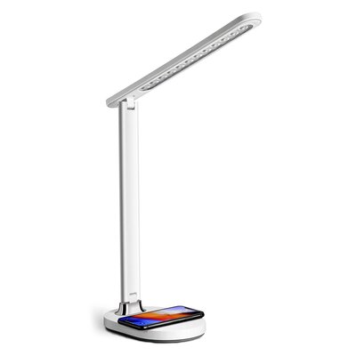 Platinet Lampka biurkowa LED 18W z regulacją jasności i wbudowaną ładowarką bezprzewodową QI PDL081W