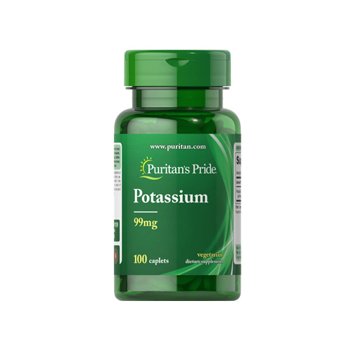 Puritan's Pride Potassium 99mg - 100 caps - Potas