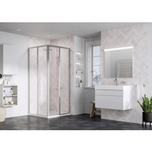 Ravak 14V30UO2Z1 Kabina prysznicowa naro$594na SRV2-75 S satyna szk$595o Transparent 195