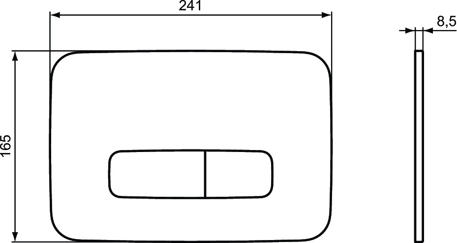 Ideal Standard ProSys Oleas Przycisk WC biały R0124AC