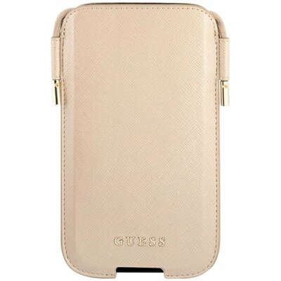 Guess Saffiano Pouch - Torebka na telefon L max 6.7