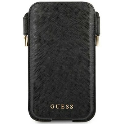 Guess Saffiano Pouch - Torebka na telefon S/M max 6.1