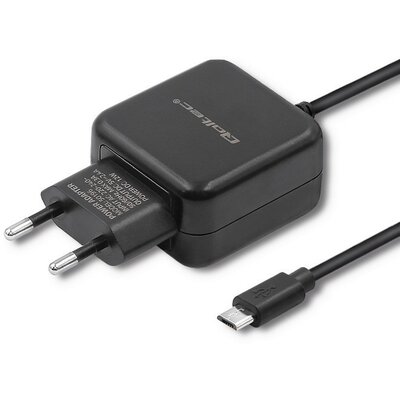 Qoltec ŁADOWARKA SIECIOWA MICRO USB, 5V, 2.4A, 12W, CZARNA 50196