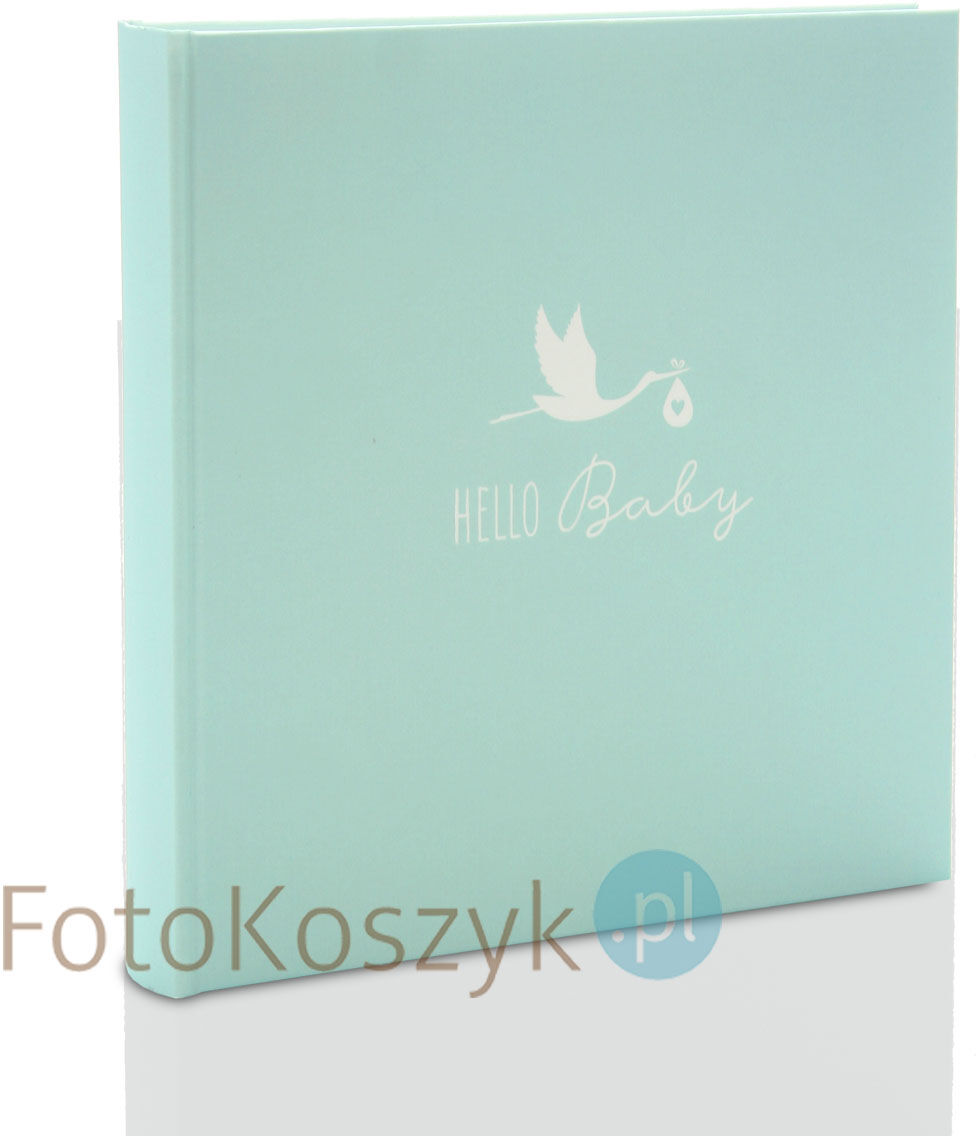Album dziecięcy na zdjęcia wklejane Goldbuch bocian niebieski (tradycyjny 60 białych stron)
