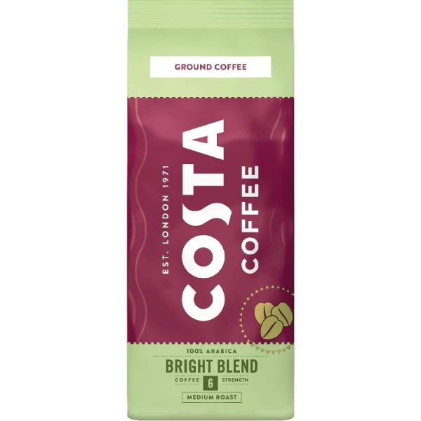 COSTA COFFEE Kawa mielona COSTA COFFEE BRIGHT 200 G > Zyskaj 50zł za każde wydane 500zł! Nie czekaj! 