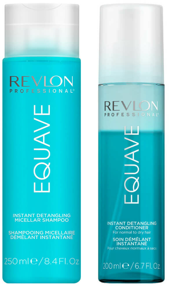 Revlon Professional Equave Hydro, zestaw nawilżający do włosów, szampon micelarny 250ml i odżywka z keratyną 200ml 60/zestaw