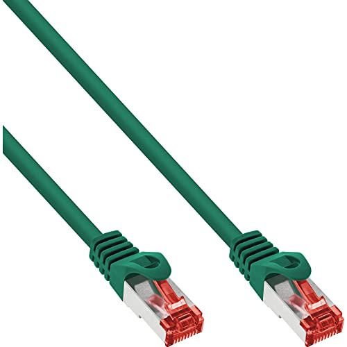 InLine Patchcord S/FTP PiMF Cat.6 250MHz halogen free zielony 10m 76900G