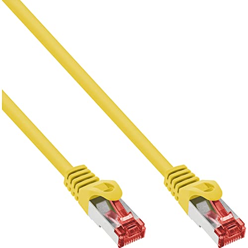 InLine Patchcord S/FTP PiMF Cat.6 250MHz halogen free żółty 10m 76900Y