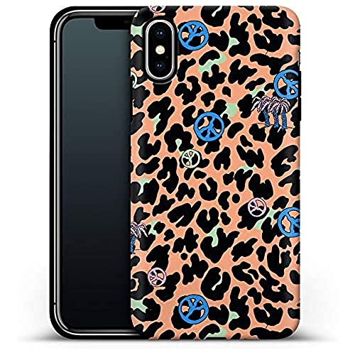 Premium etui na telefon komórkowy Leopard Peace Palms Apple iPhone XS Max