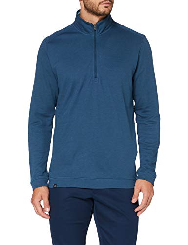 Adidas Męska kurtka treningowa z zamkiem błyskawicznym 1/4, niebieska (Azul CY7432), średnia CY7432-CY7432