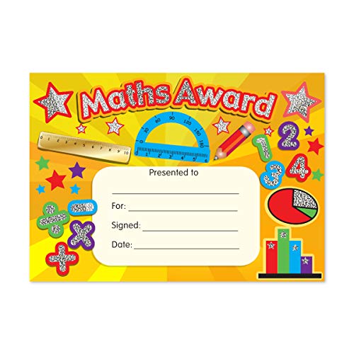 SuperStickers Maths Award Sparkling Certificate, certyfikaty A5, DMC12591