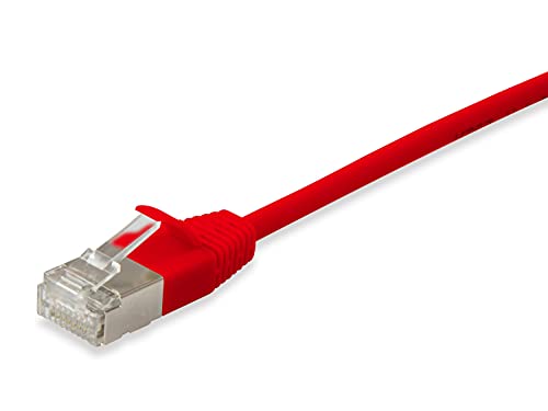 Equip Patchkabel Cat6A S/FTP 2xRJ45 10.00m rot SSTP Slim 606149