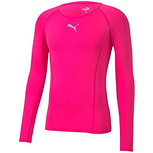 PUMA Męska koszulka Liga Baselayer Tee LS z długim rękawem, fluorescencyjna, M