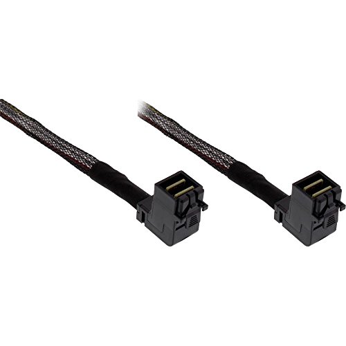 InLine Mini SAS HD Kabel SFF-8643 SFF-8643 kątowy z sideband 0.5m 27626A
