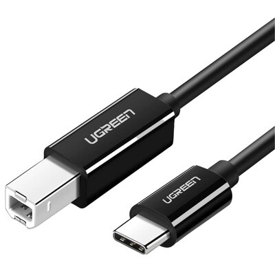Ugreen Kabel USB 2.0 C-B UGREEN US241 do drukarki 2m (czarny) UGR491BLK