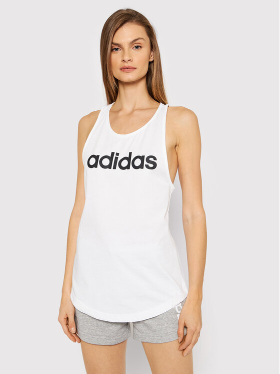 Adidas Top Essentials Loose Logo GL0567 Biały Regular Fit