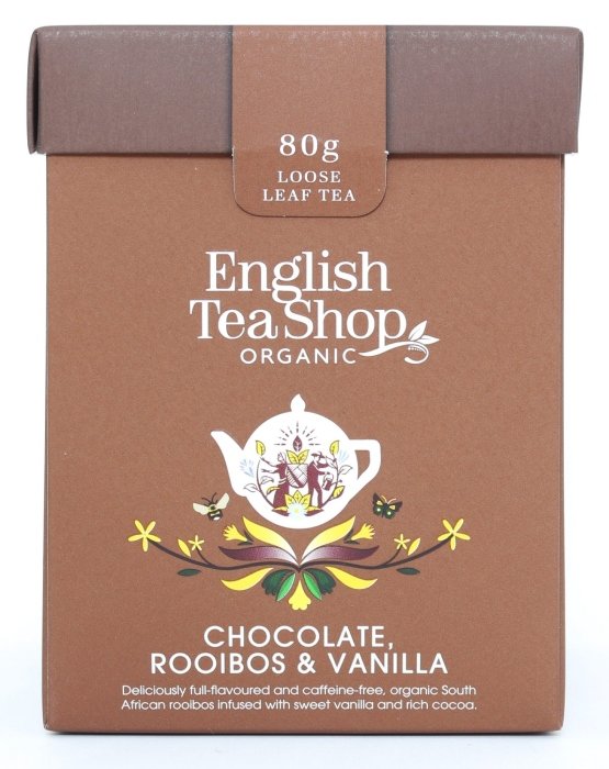 ENGLISH TEA SHOP Ziołowa herbata English Tea Shop Chocolate Rooibos & Vanilla 80g 680275059974