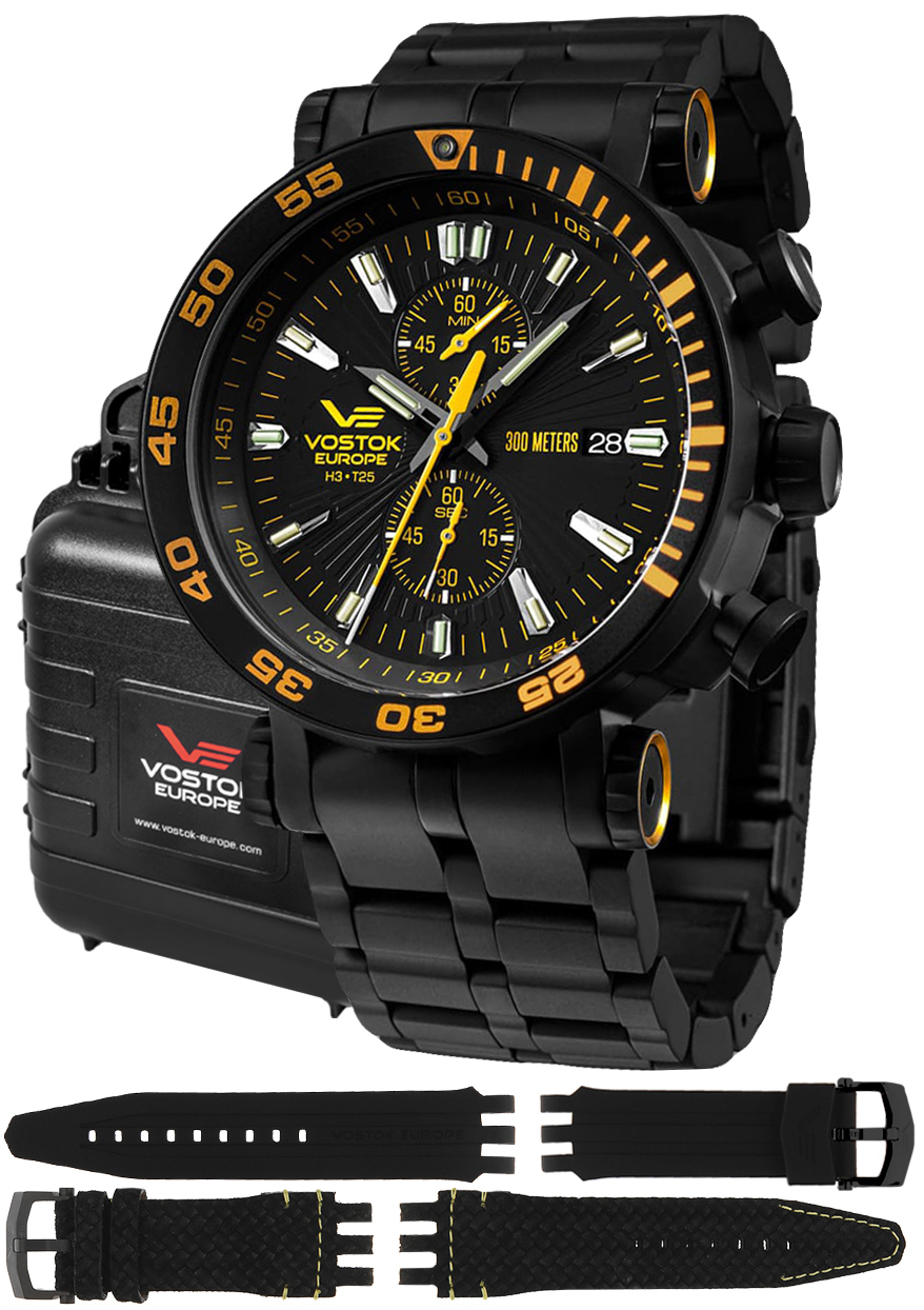 Vostok Europe Zegarek VK61-575C589B Energia Chrono Line -