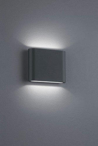 Trio Thames II Antracyt LED 2x2,5W szer. 11,5cm. IP54 3000K Kinkiet zewnętrzny 227560242 227560242