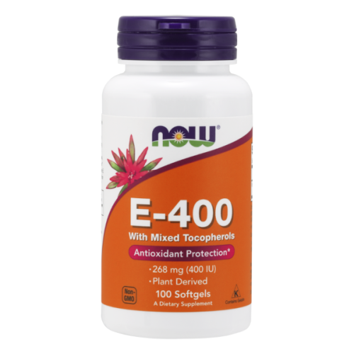 Now Foods NOW Natural E-400 With Mixed Tocopherols 100caps