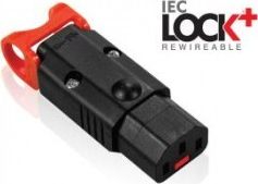 Kabel zasilający Digitus Złącze ASSMANN zasilające do zarobienia z blokadą IEC LOCK+ OPEN/C13 Ż